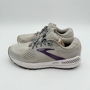 Brooks Ariel 20 Running Shoes Womens 9.5 Medium B Gray Purple Active Performance